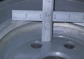 Flywheel to magnet measurement.  Click to enlarge.